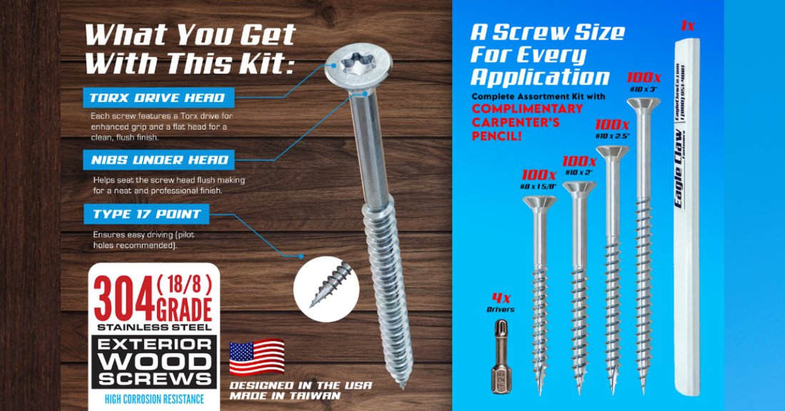 diy pack of deck screws for diy deck building