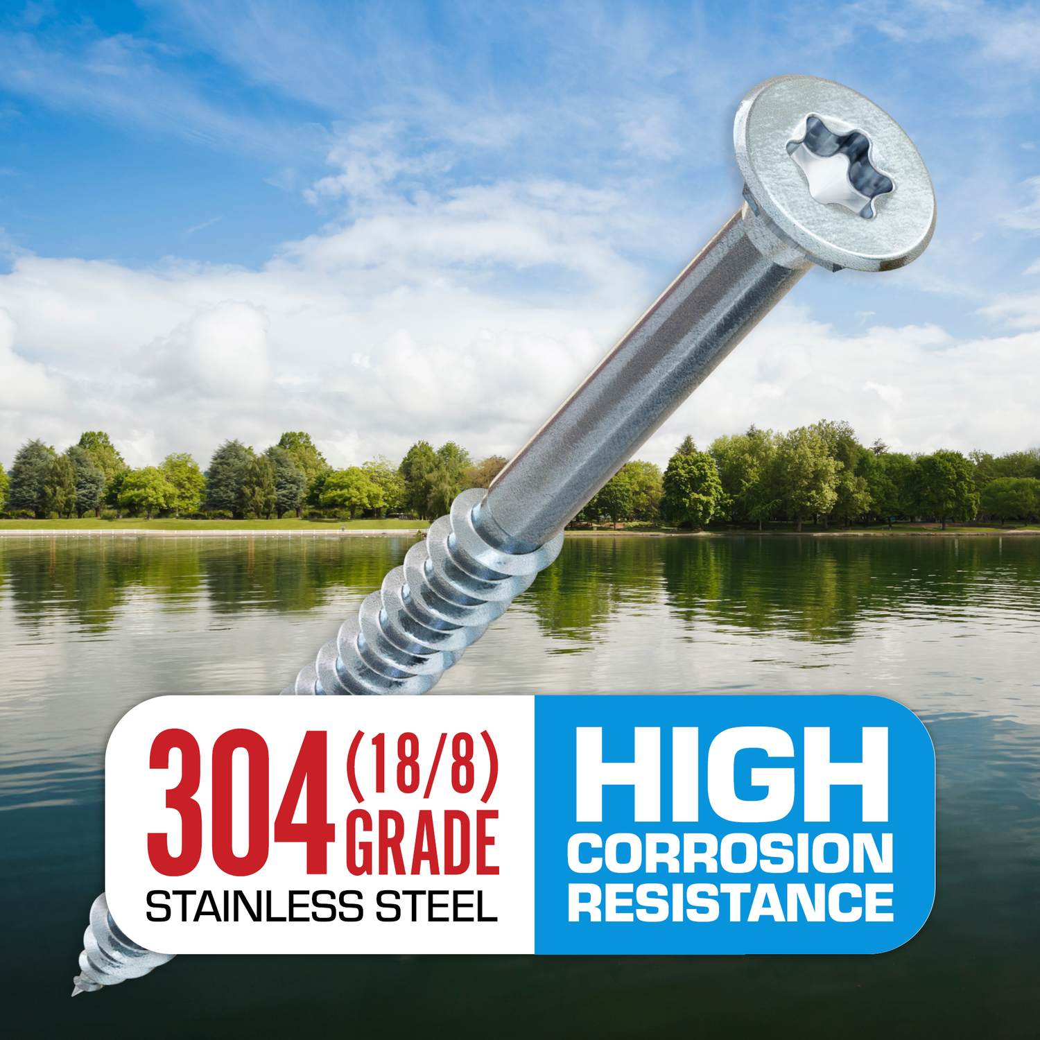 304 Grade Stainless Steel Deck Screws for Sale