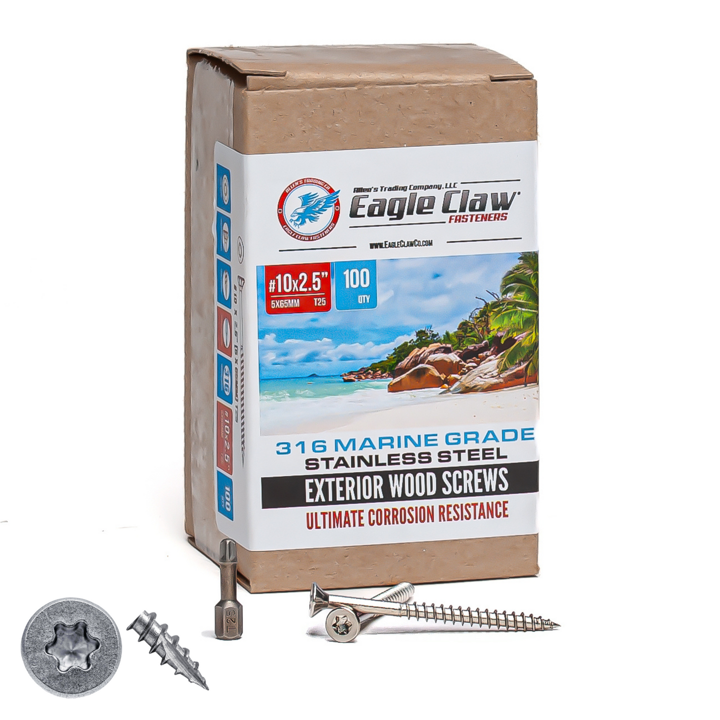 stainless steel deck screws marine grade 316