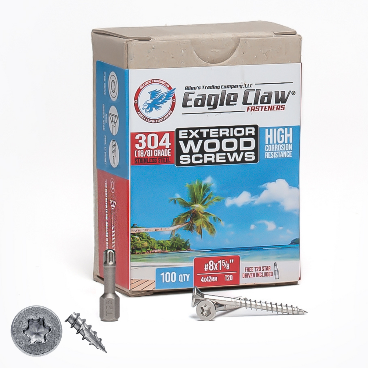 stainless steel screws 1 5/8 inch