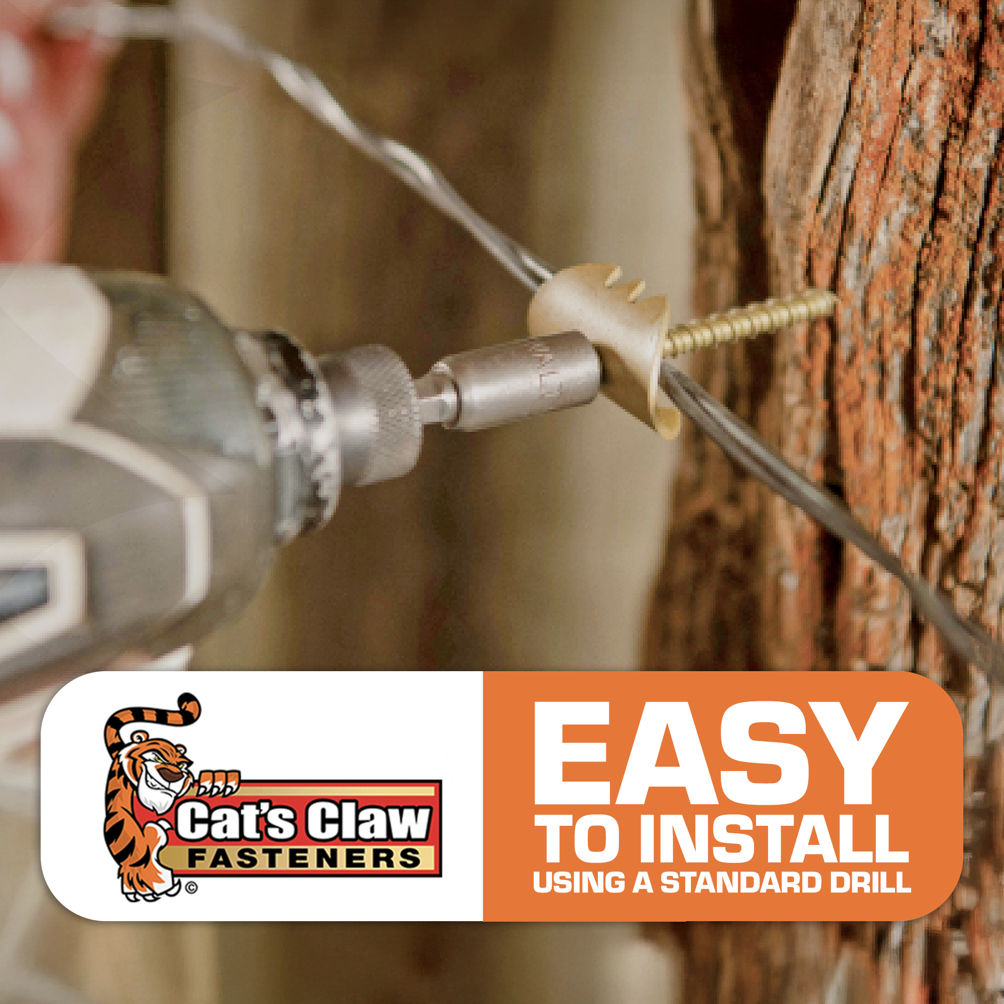 Farm Fence Featuring Cat's Claw Fencing Staples