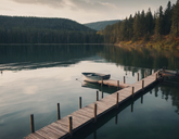 Dock-on-lake