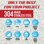 Load image into Gallery viewer, Stainless Steel Wood Screws Assortment Kit DIY Value Pack 400 Pieces Various Sizes
