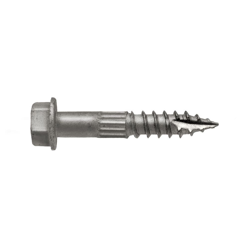 SDS connector metal screw on a white background