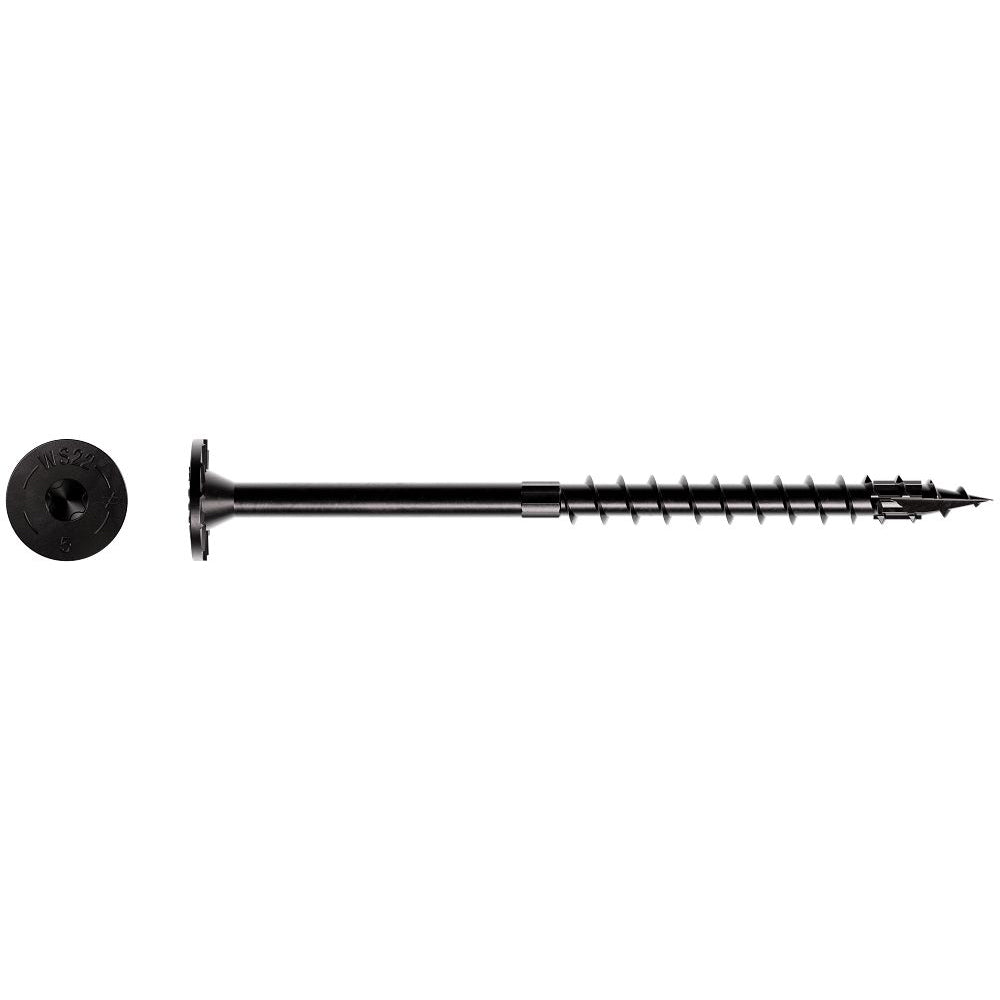 5" SDWS exterior grade timber screws by Simpson Strong-Tie | Black