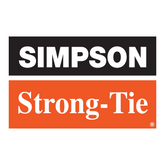Simpson Strong-Tie logo with black and orange background