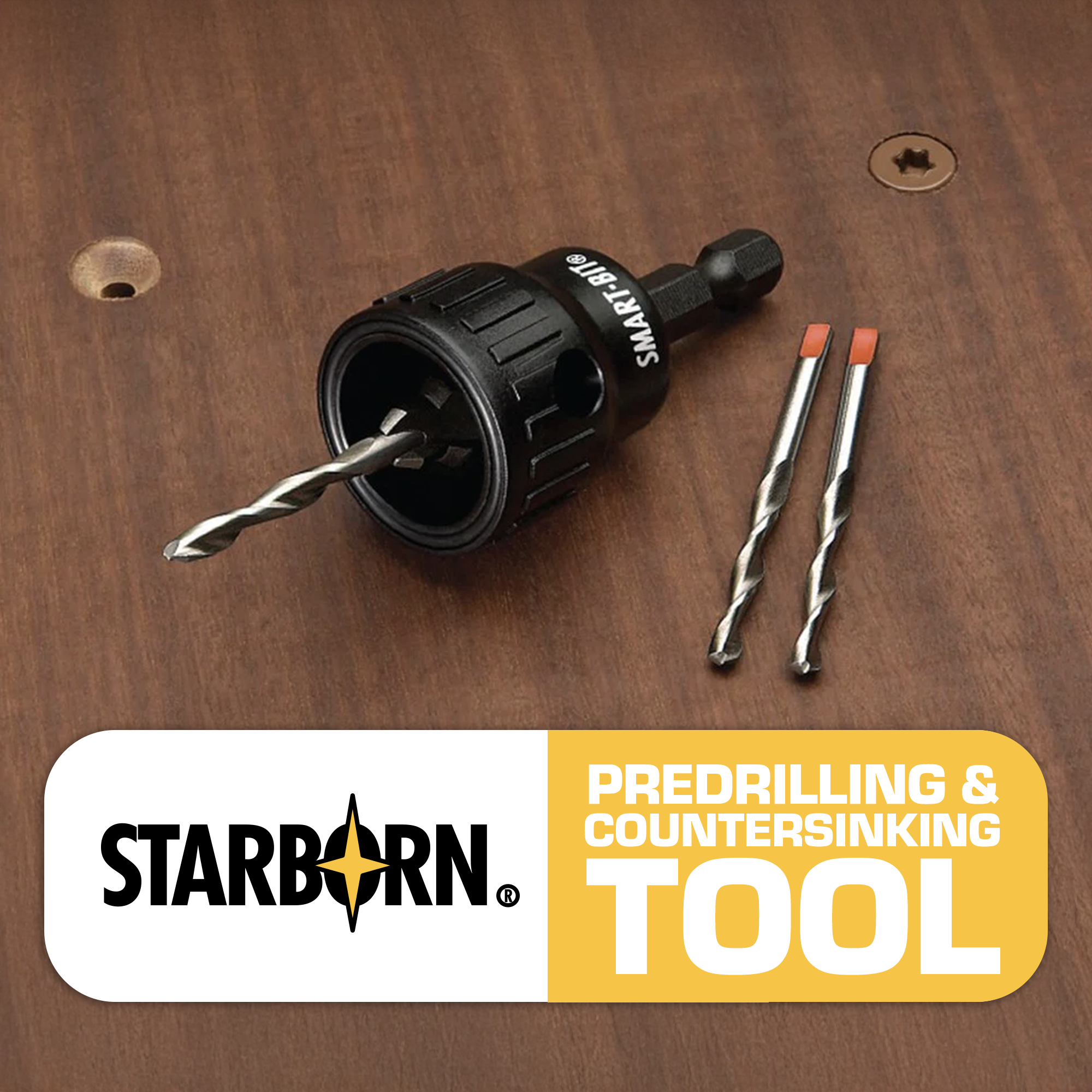 Starborn Countersinking Smart-bit drilling and countersinking in one easy move