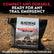 Gluetread ATV tire repair kit in a rugged Cordura bag on a dirt road background.