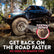 Off-road vehicle on rocky terrain with tire sidewall repair